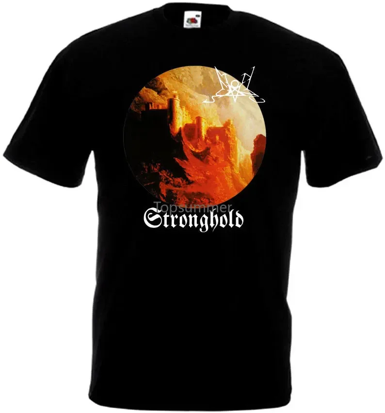 Get T Shirts Printed 100% Cotton High Quality Top Tees Summoning Stronghold T-Shirt Double Sided Black All Sizes Sizes S To 3Xl