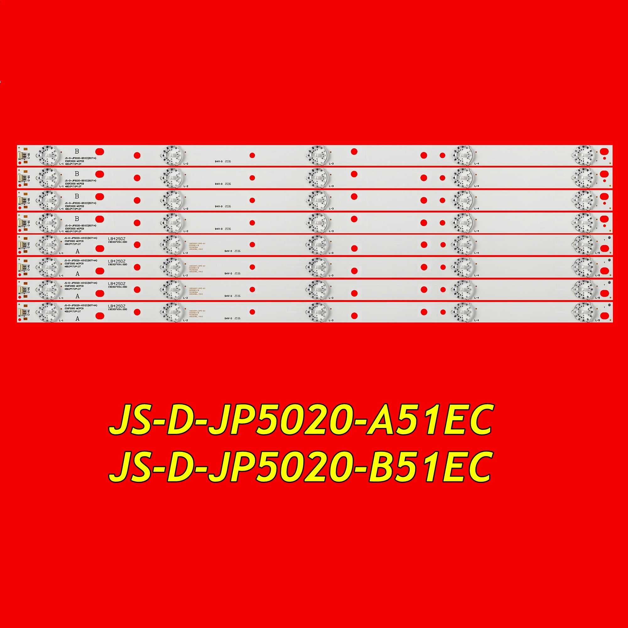 LED Backlioght Strip for D50-F2000 LD-50SF6015BT JS-D-JP5020-A51EC JS-D-JP5020-B51EC