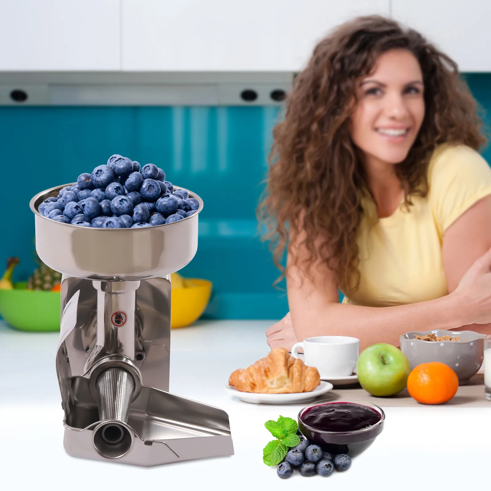 

450W Commercial Sauce Maker, 110LBS/Hour Capacity 304SS for Jam & Ketchup Production