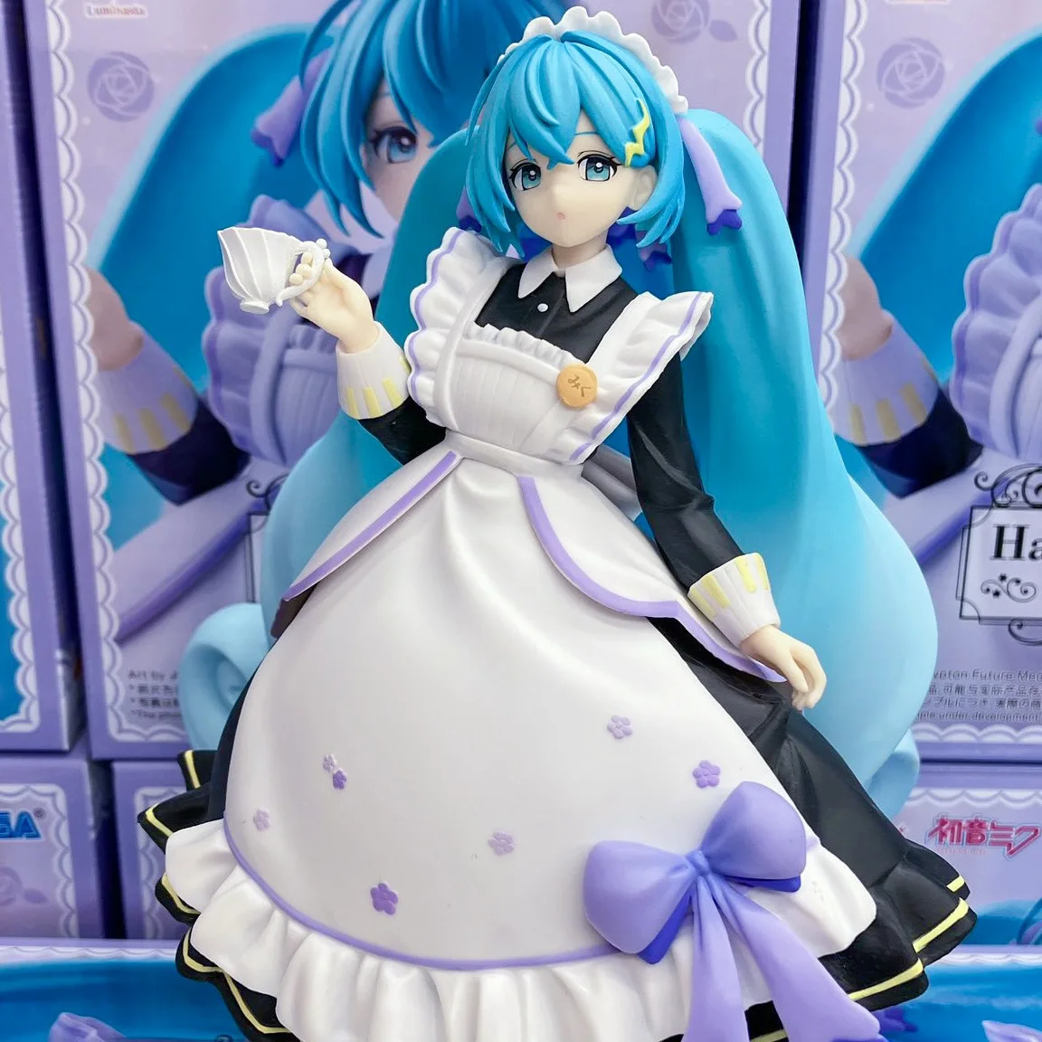 セガオリジナル本物初音ミク塗装済みルミナスタピアプロキャラクタークラシックメイドガレージキットモデル装飾モデルギフト