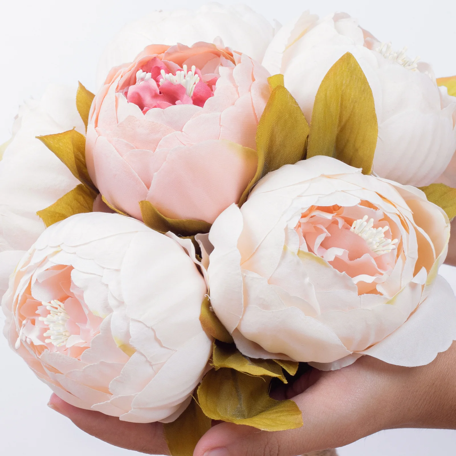 

400Pcs Pearl Artificial Double Ended White for Flower Making Floral Craft Decoration Party Favor Gift Wrapping