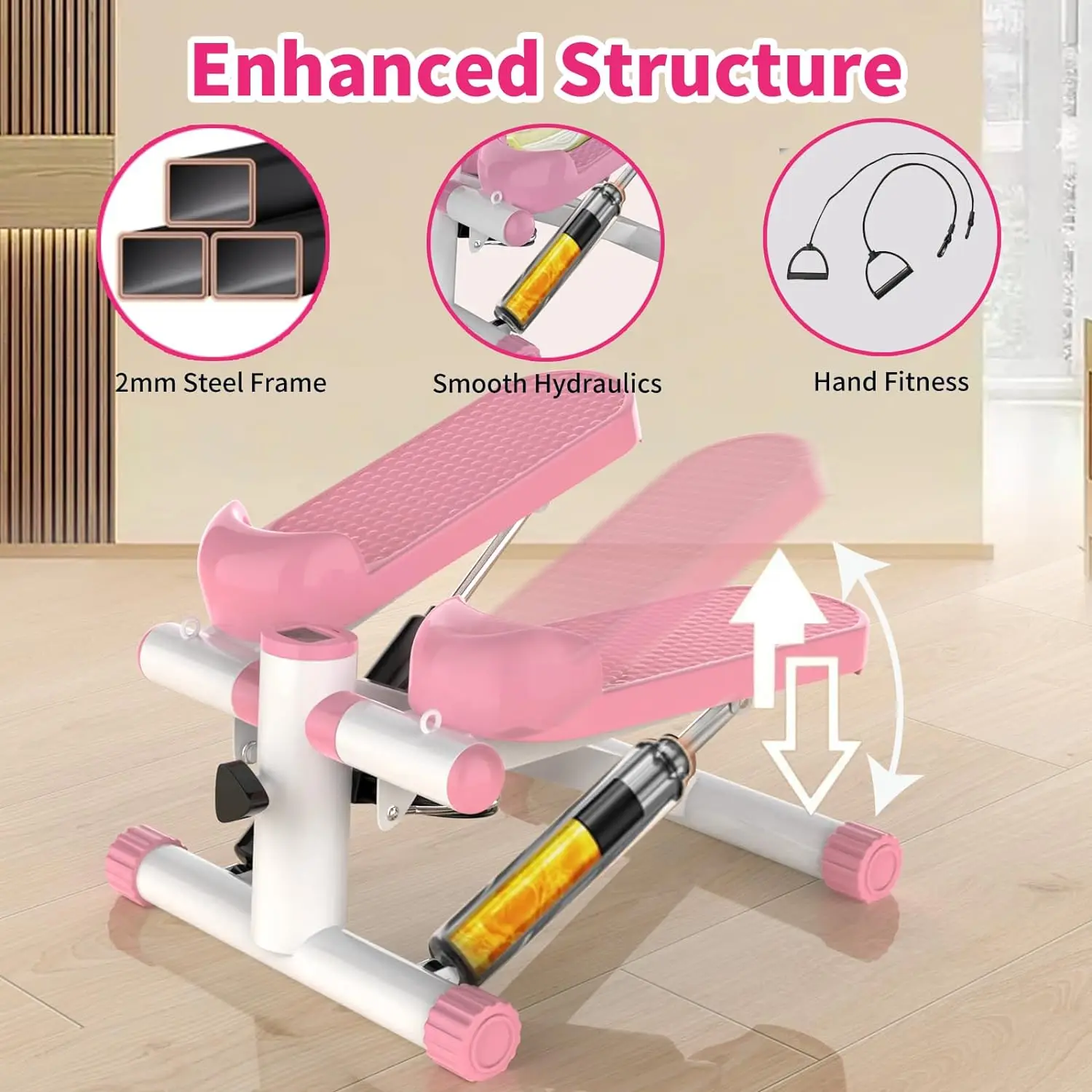 Home Gym Fitness Equipment Stepper Electric Indoor Mini Exercise Bike for Leg Training Made From ABS PC Eva Material