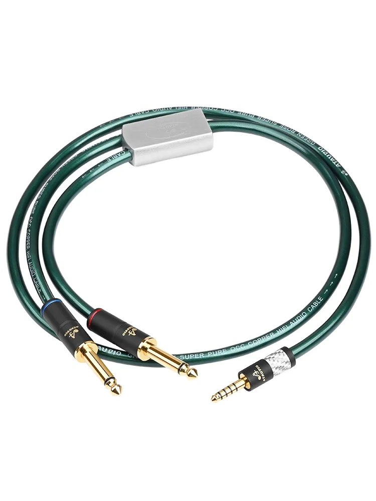 Fever Grade 4.4 Balance Turn Double 6.5 Audio Wire Single Crystal Copper Double shield 4.4mm Turn  6.35 one minute two wire