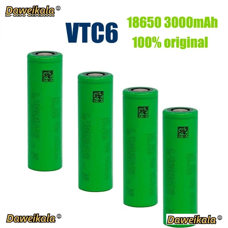 VTC6-Rechargeable Li-ion Battery 3.7 V 3000mAh 18650 Toy Flashlight Tools For Sony US18650VTC6 30A