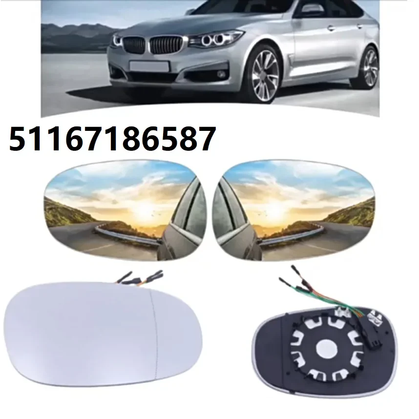51167186587 Car Wide Angle Heated Mirror Glass for BMW F01 F02 F03 F04 F06 F10 F11 F12 F13 F18 F20 21 22 30 31 32 33 34