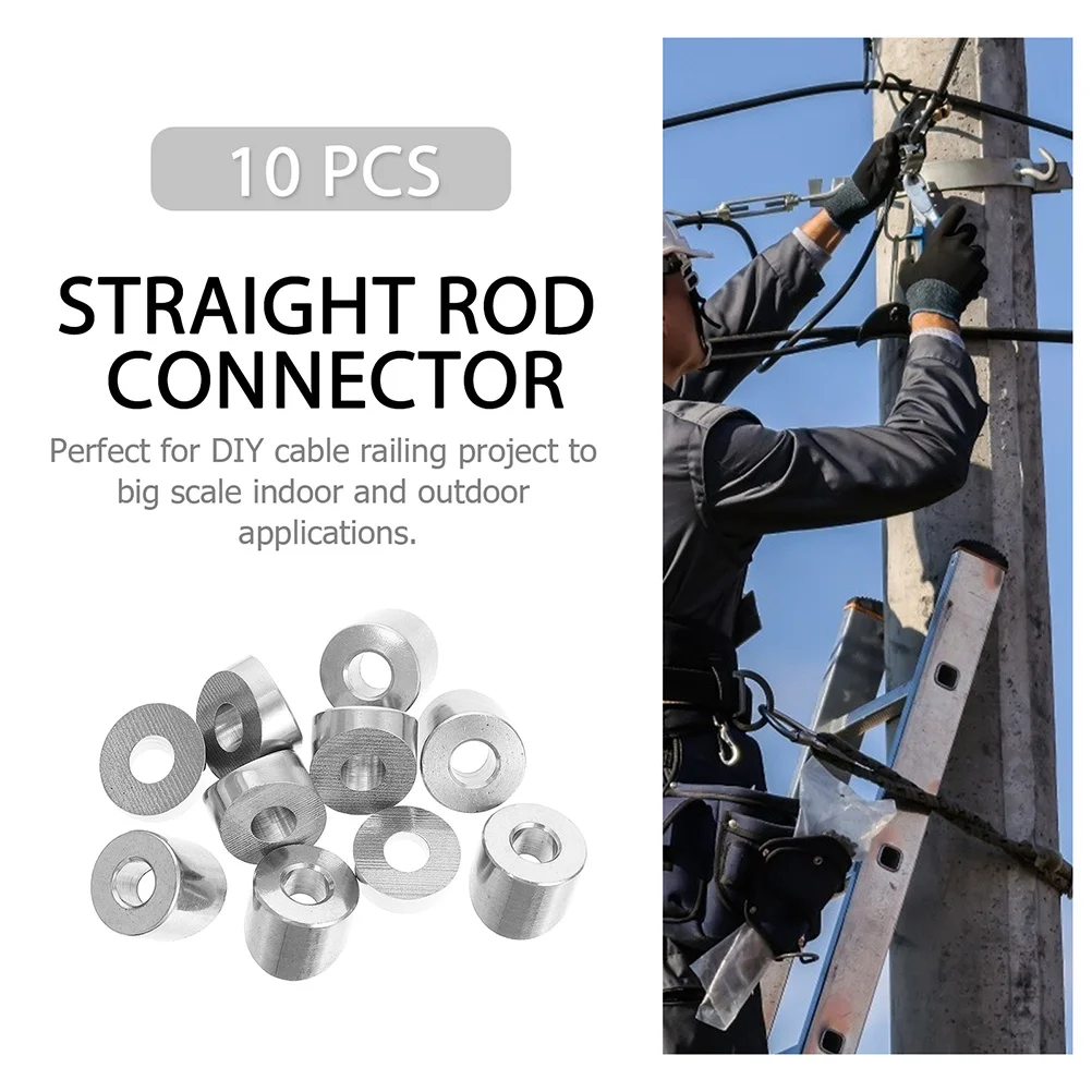10 stuks roestvrijstalen kabelrailing hardware hoek afgeschuinde ringen dek kabel draadrail kit corrosiebestendig