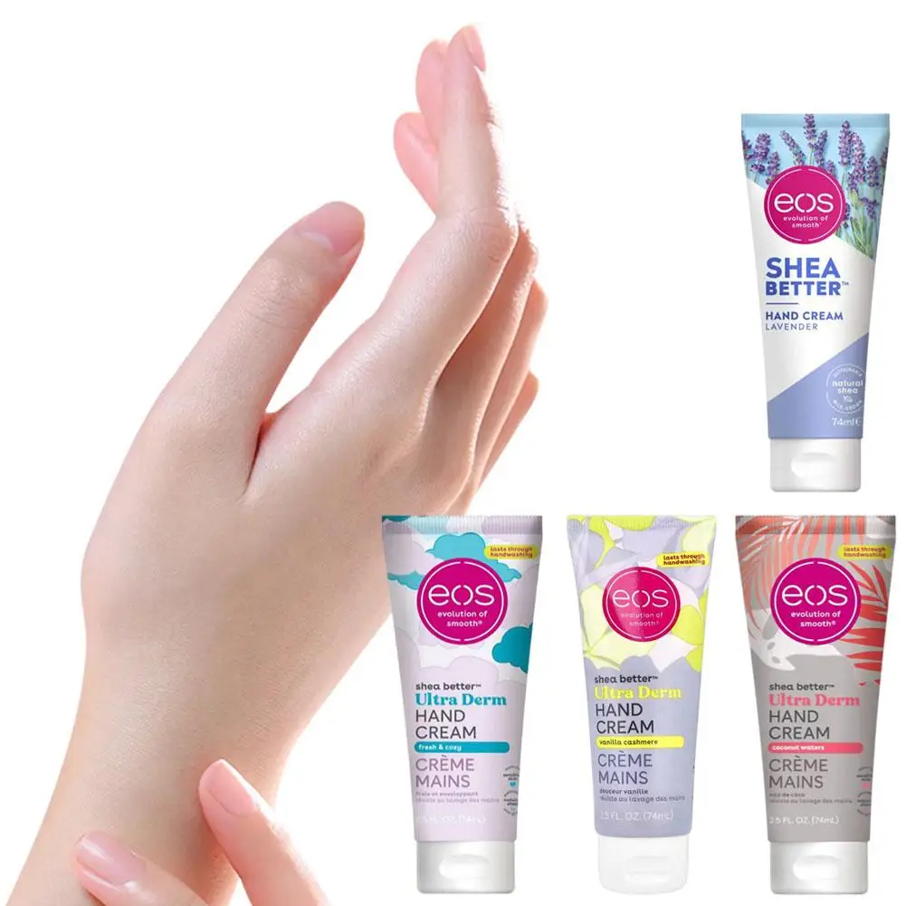 74ml Eos Shea Better Hand Cream Natural Ultra Moisturizing Smooth Hand Care Relieve Dryness Aromatic Original Brand Hand Cream