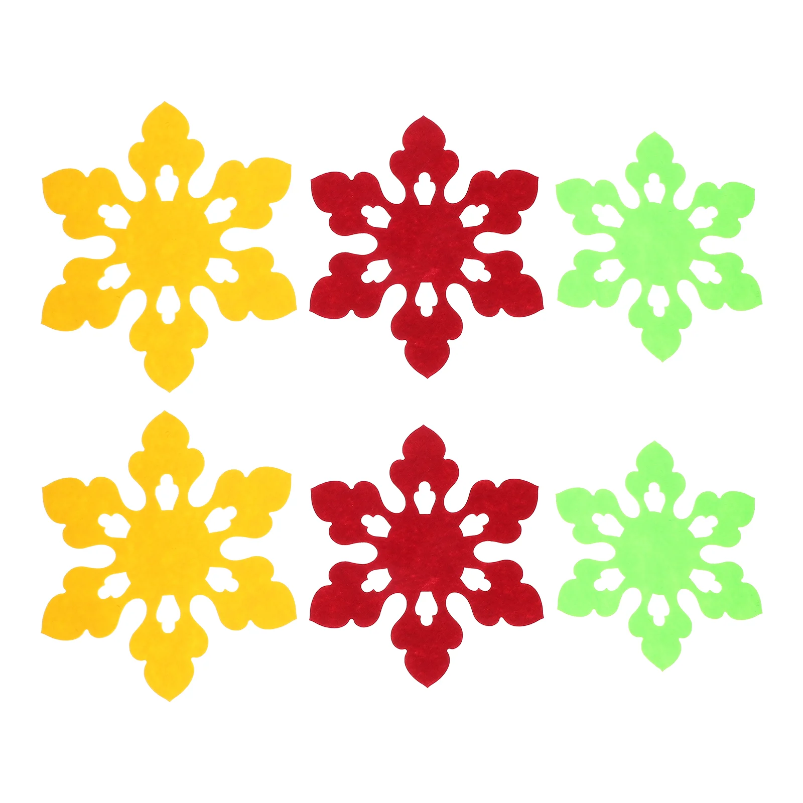 

6 Pcs Flower Pot Holder Dining Table Decor Placemats Coasters Drinks and Accessories Christmas Cloth Desk Aesthetic Setting