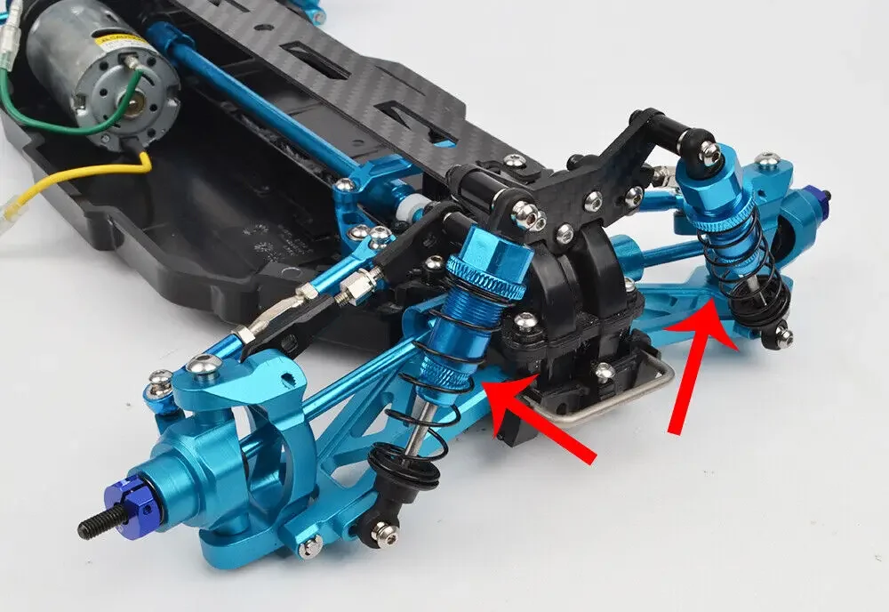 RcAidong Aluminium Vorne und Hinten Öl Stoßdämpfer Dämpfer für Tamiya TT-02B HSP Redcat Hongnor LRP HPI Hobao RC Buggy lkw Auto