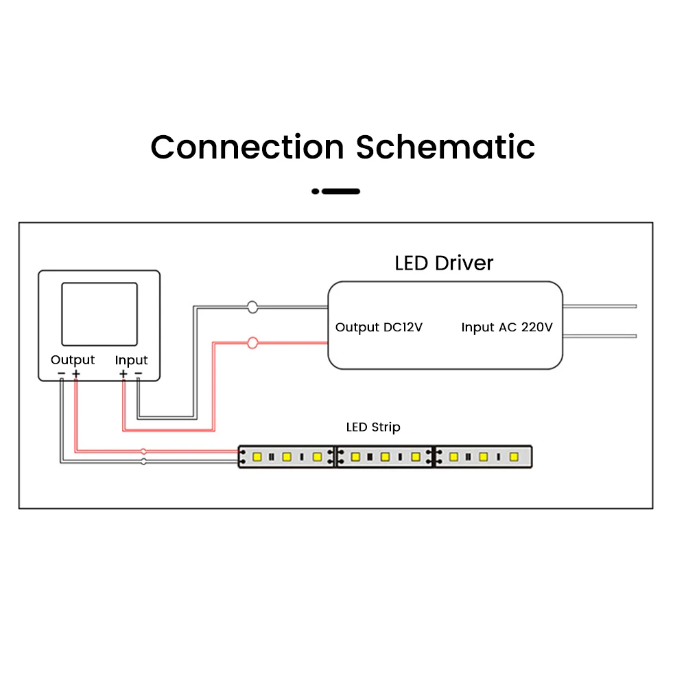 DC 12V 5A สวิทช์สัมผัส LED Dimmer LED Driver Controller High Power LED โมดูลสําหรับกระจก