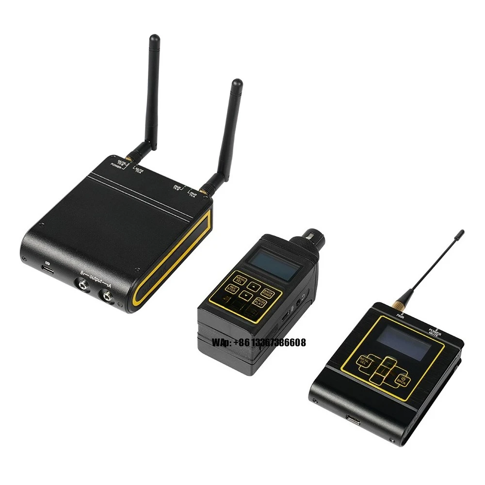 

Digital 2.4GHZ Wireless Transmitter Receiver System XLR/TRS Microphone Input for Video Audio