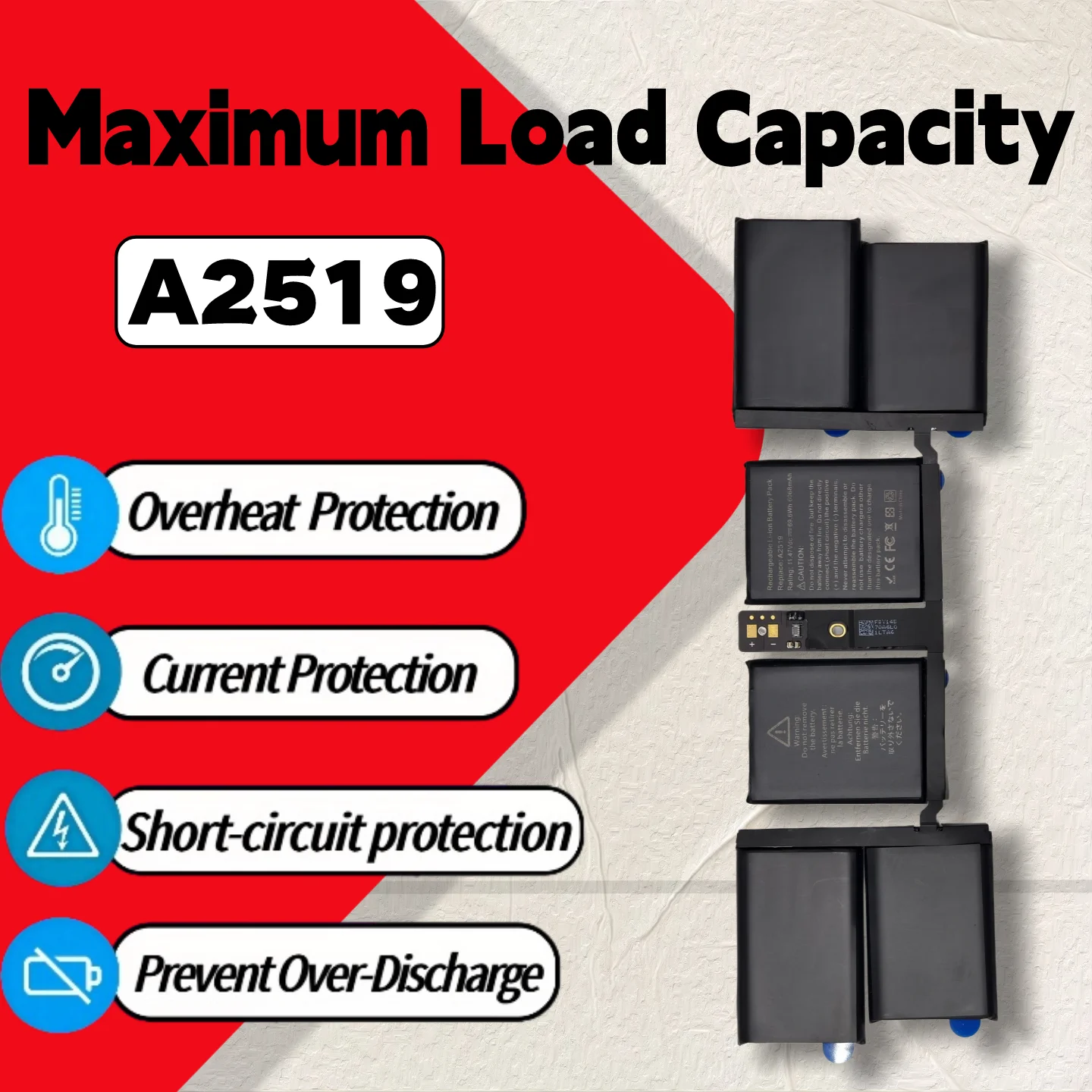 Wholesale And Retail Replacement Battery A2519 69.6Wh For MacBook Pro 14 inch A2442 A2779 A2918 M1 Pro 2021 Notebook Battery