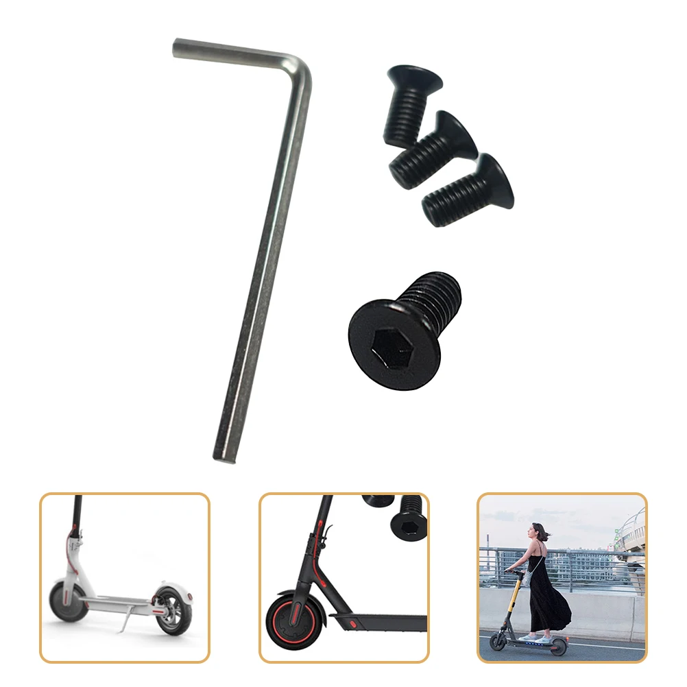 

1 set Screw Pole Parts for Electric Scooters Stainless Steel Handlebar Fork Tube Replacement Scooter Screws Accessories