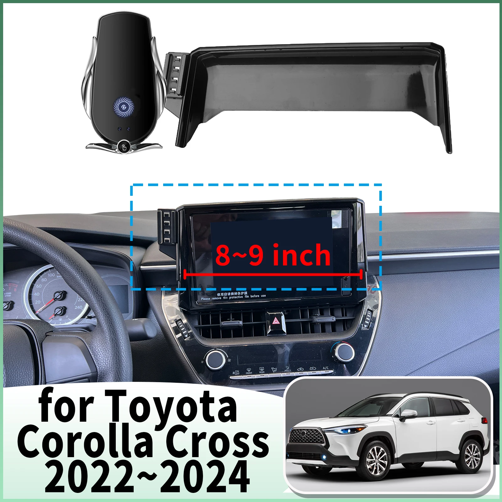 

fit for Toyota Corolla Cross XG10 2022-2024 8/9in Specific Dashboard Navigation Phone Holder Mount Design Car​​ accessoires