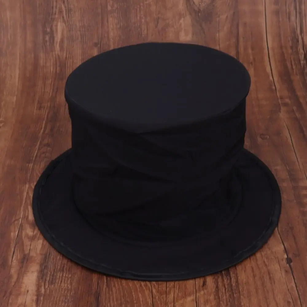 Halloween Collapsible Folding Magic Hat Magic Props Performance Hat Magic Tricks Close Up Black Magician Hat Props For Beginner