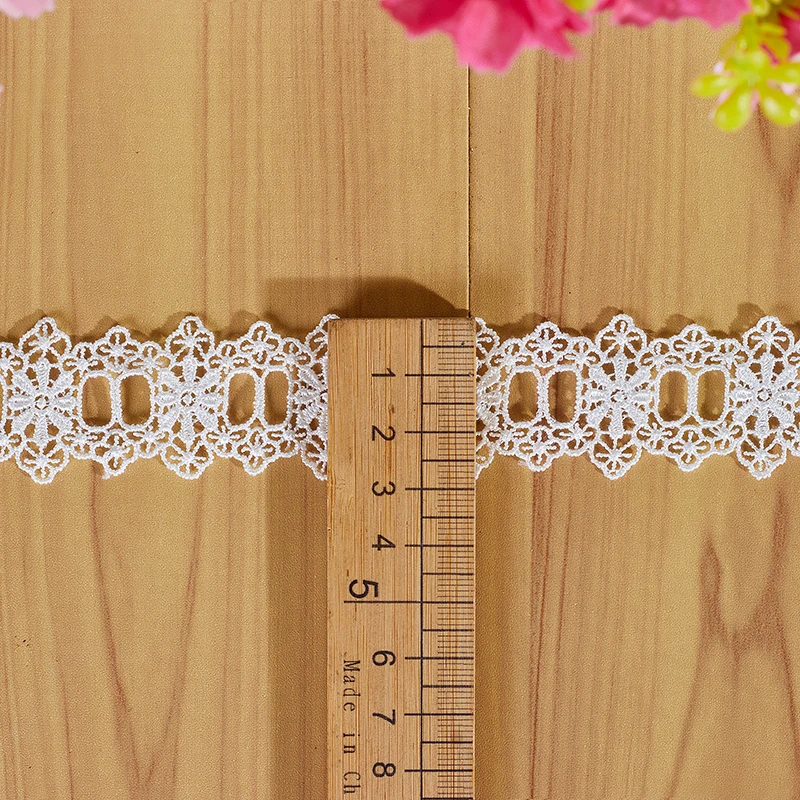 Embroidery Lace Ribbons Fabric, Water Soluble Trim, Handmade Clothing, Sewing Accessories, DIY Luxury Dress Supplies, 3Yard