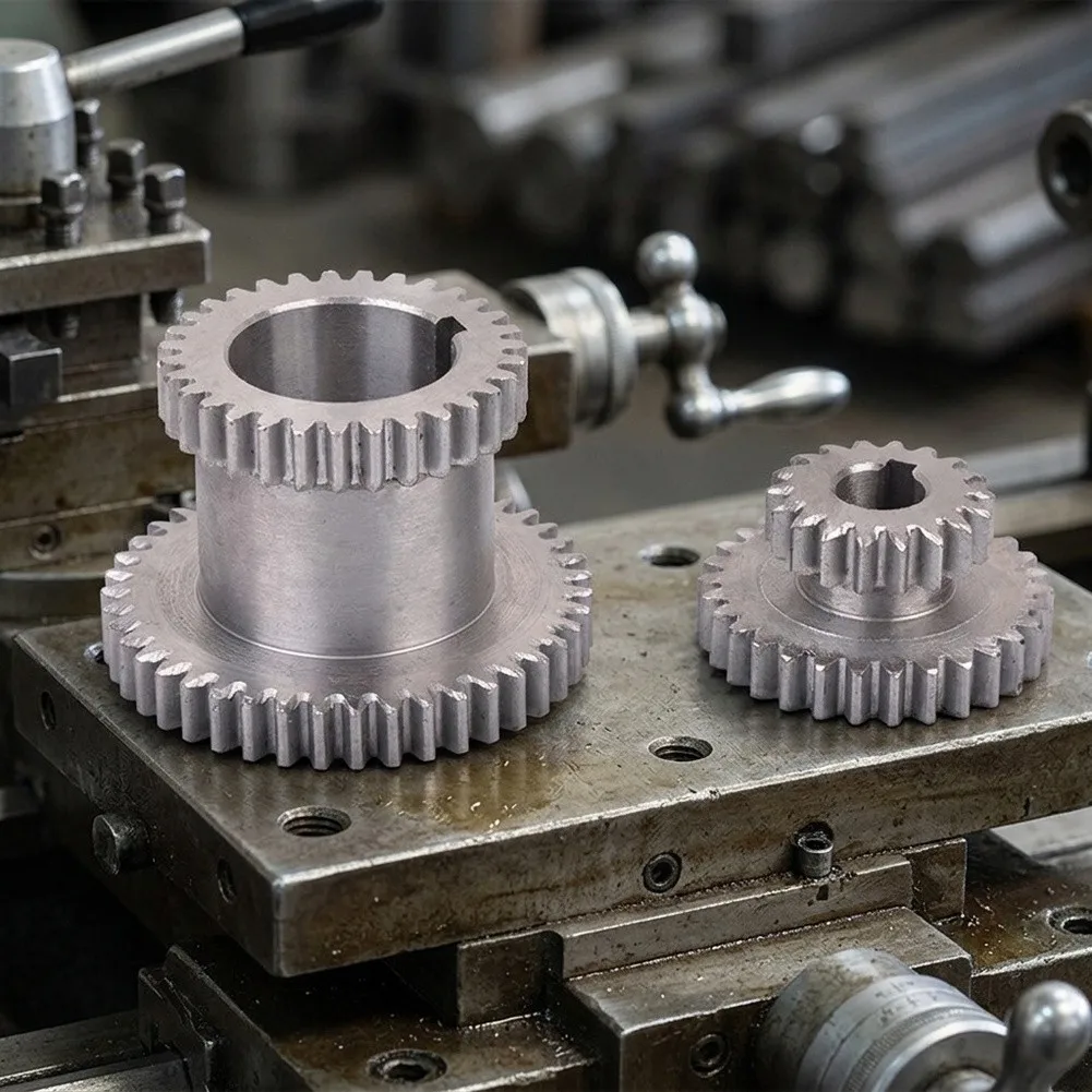 Two-Piece Metal Gear Set Compatible with For CJ0618-0-18 For Mini for lathe 7x12 7x14 CJ18A For CJ0618A T26 T16 T37 T27 view 6
