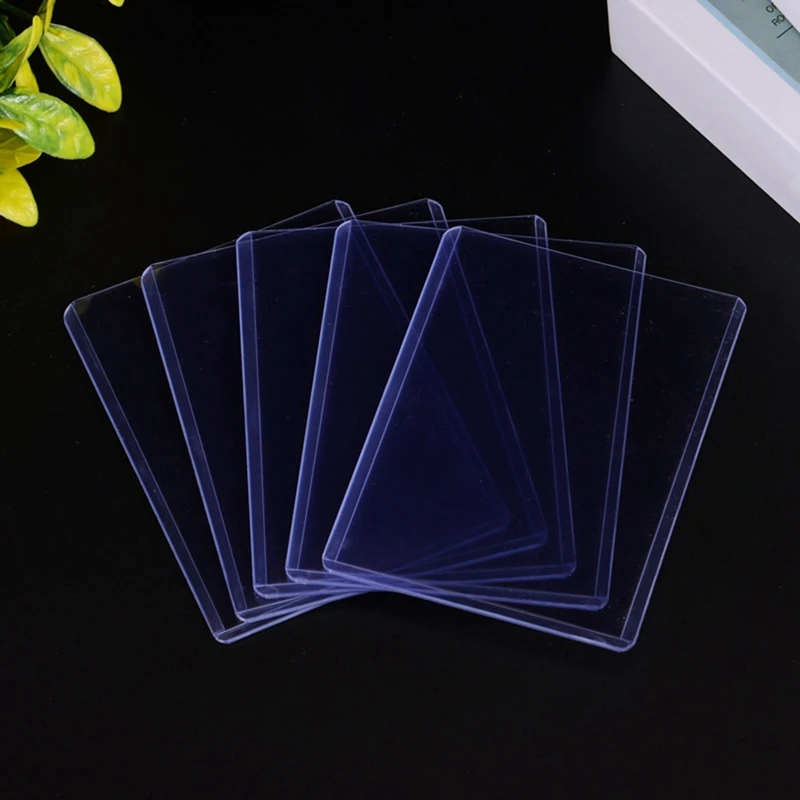 36Pcs 35PT 3 X 4 Inch Hard Card Sleeves PVC Clear Protective Sleeves Holder For Baseball/Sports/Trading/Game Card, Easy To Use