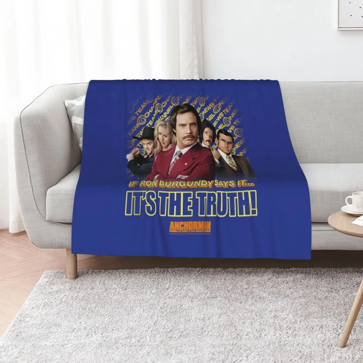Anchorman If Ron Burgundy Says It Throw Blanket Custom Tourist Decorative Throw Softest Nap Bed linens Blankets