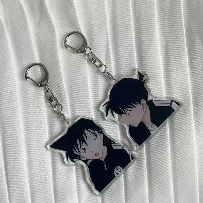 New Anime Figure Kudou Shinichi Rachel Moore Couples Keyrings Backpack Pendant Accessory Adorable Keychain Animation Derivatives