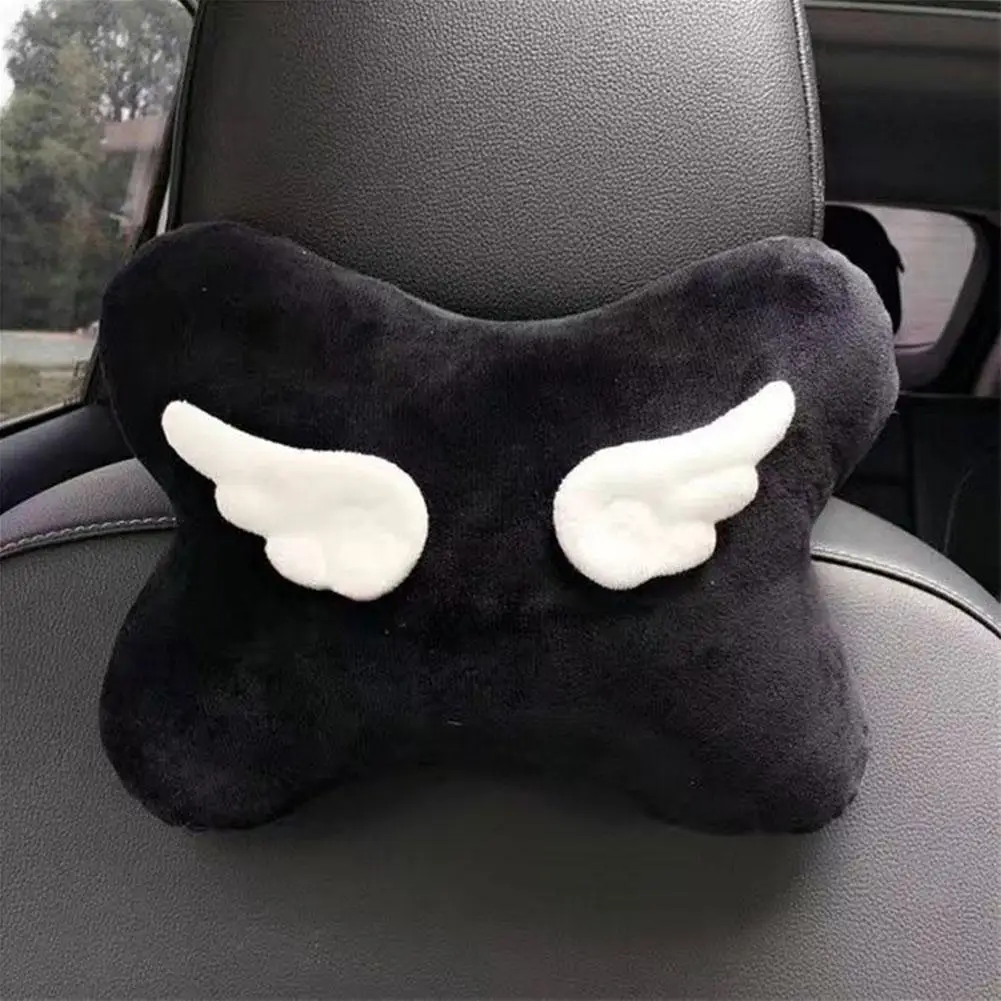 Fashion Cute wing Car Neck Pillow Creative Car Headrest Neck Protection Pillow Soft Comfortable Pillow Women Car Accessories