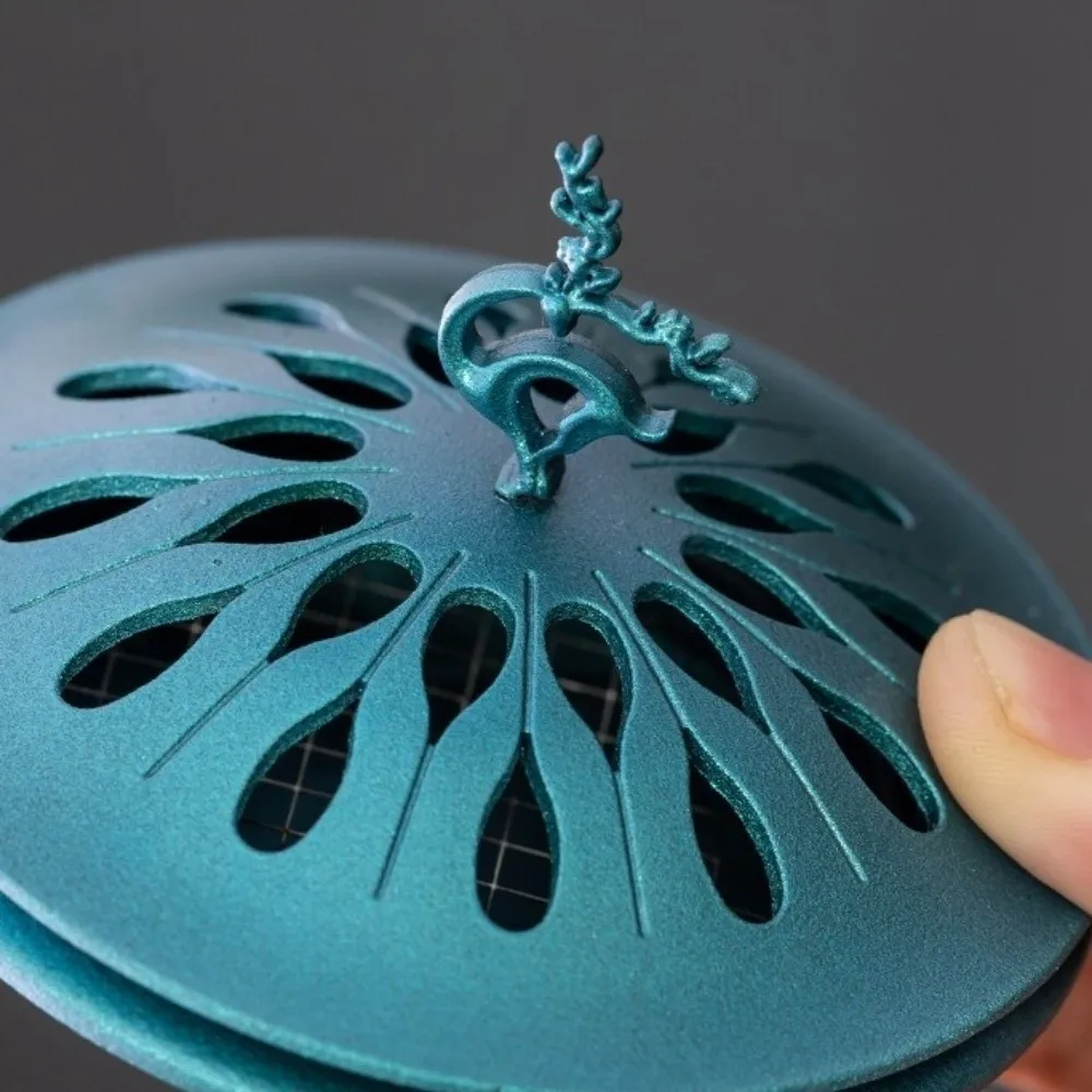 Retro Lucky Deer Backflow Incense Holder Zinc Alloy Home Decorations Hollow Incense Burner Hollow Lid Desktop Aromatherapy Home