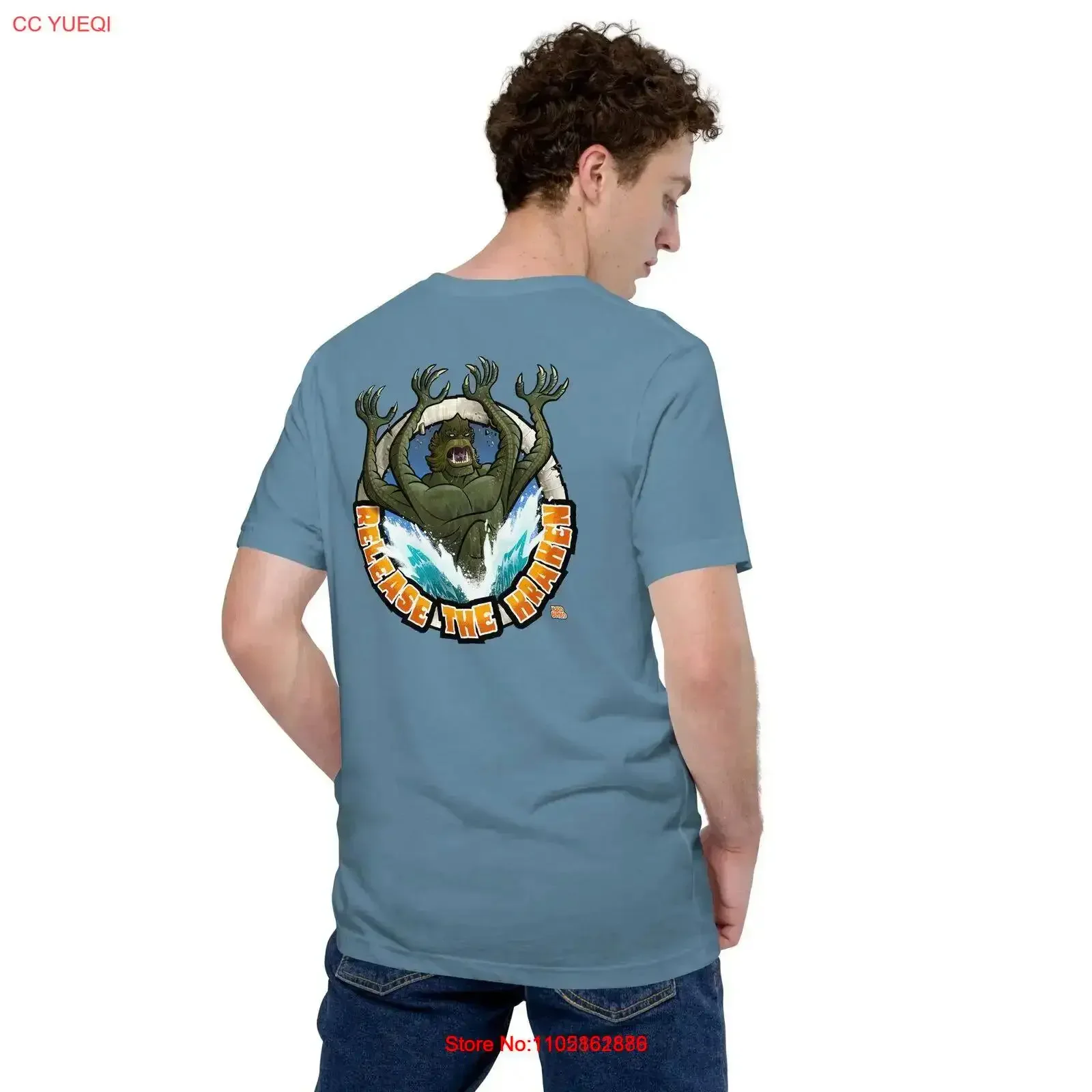 

Футболка RELEASE THE KRAKEN Clash of Titans, винтажный стираный топ для повседневной носки, удобная уличная одежда, повседневная, слегка мягкая