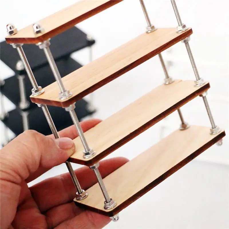 【POPULAR PICK】1/12 Scale Dollhouse Miniature Multi Layer Storage Rack Bookshelf for Barbies Blyth Dollhouse Furniture Accessorie