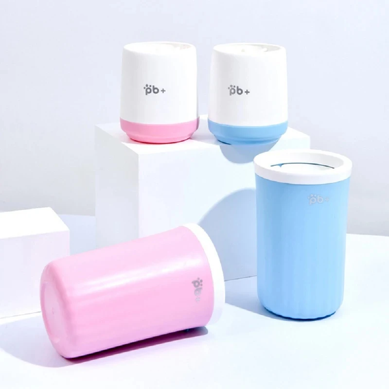 Portable Pet Paw Cleaner Cup for Dogs Cats, Soft Silicone Brush Foot Washer, Quick Clean Muddy Paws for Small Medium Large Dogs