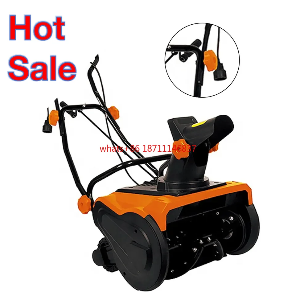 Vertak 1600W / 2000W hand mini snowplow snow removal machine portable chinese snow blower for europe and north american