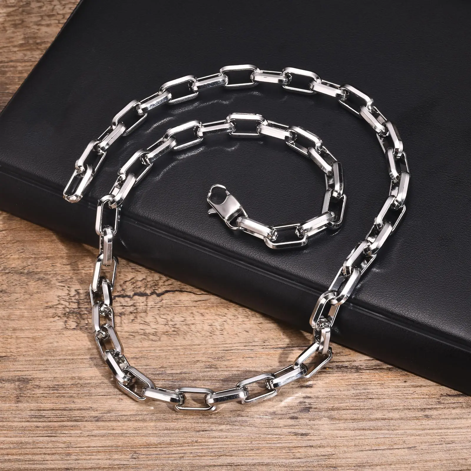 9.5mm Thick Stainless Steel Ba - Men Accessories Chain And Bracelet review and price