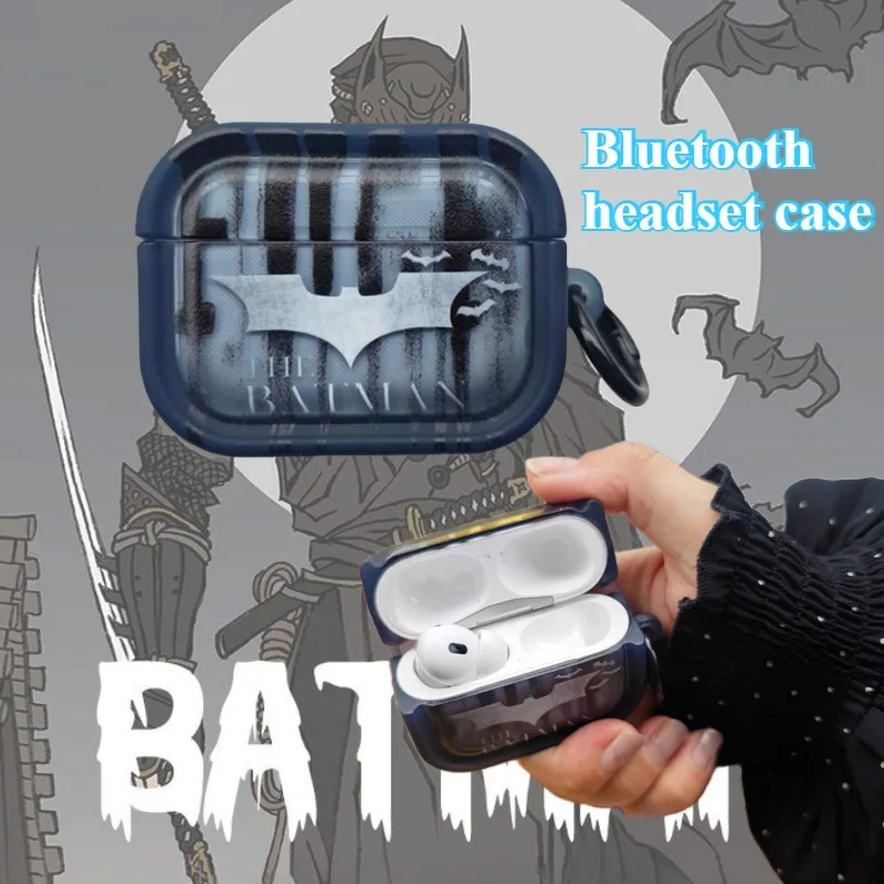 Beast Kingdom Batman personalidad creativa diseño de nicho auriculares Bluetooth funda protectora adorno colgante de alto valor regalo para niño