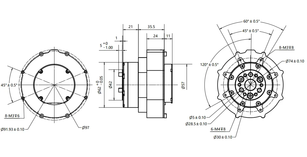 GIM8108‑8 Planetary Reduction Motor Flat High Torque Robotic Joint Module For Robot Dog Humanoid Robot