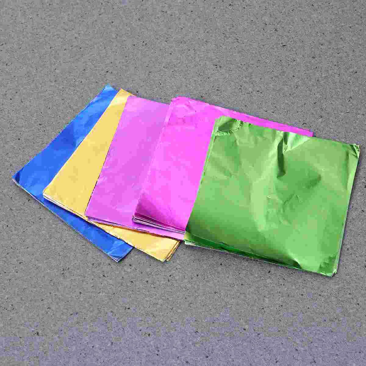 

5 Packs Candy Sweets Foil Gift Wrapping Paper Aluminium Food Packaging Aluminum