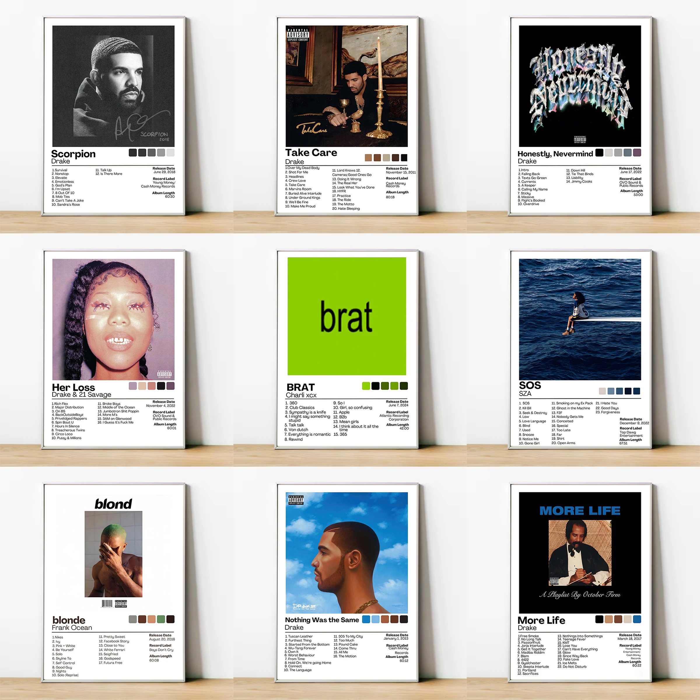 

Famous Music Album Singer Celebrity Rapper Living Room Poster Picture on the Wall Painting Canvas Classroom Decorations for Home