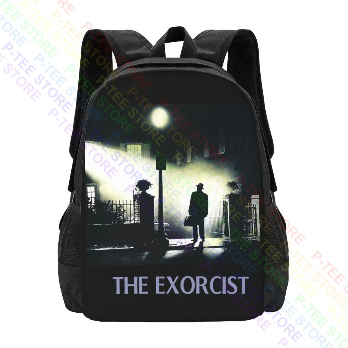 The Exorcist Movie Poster William Peter Blatty Scary MovieBackpack Large Capacity Creative 3d Printing