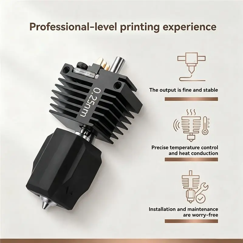 Hotend Kit for Creator 5/5 Pro,Quick Swap Integrated Metal Nozzle for C5/5 Pro 3D Printer 0.25mm
