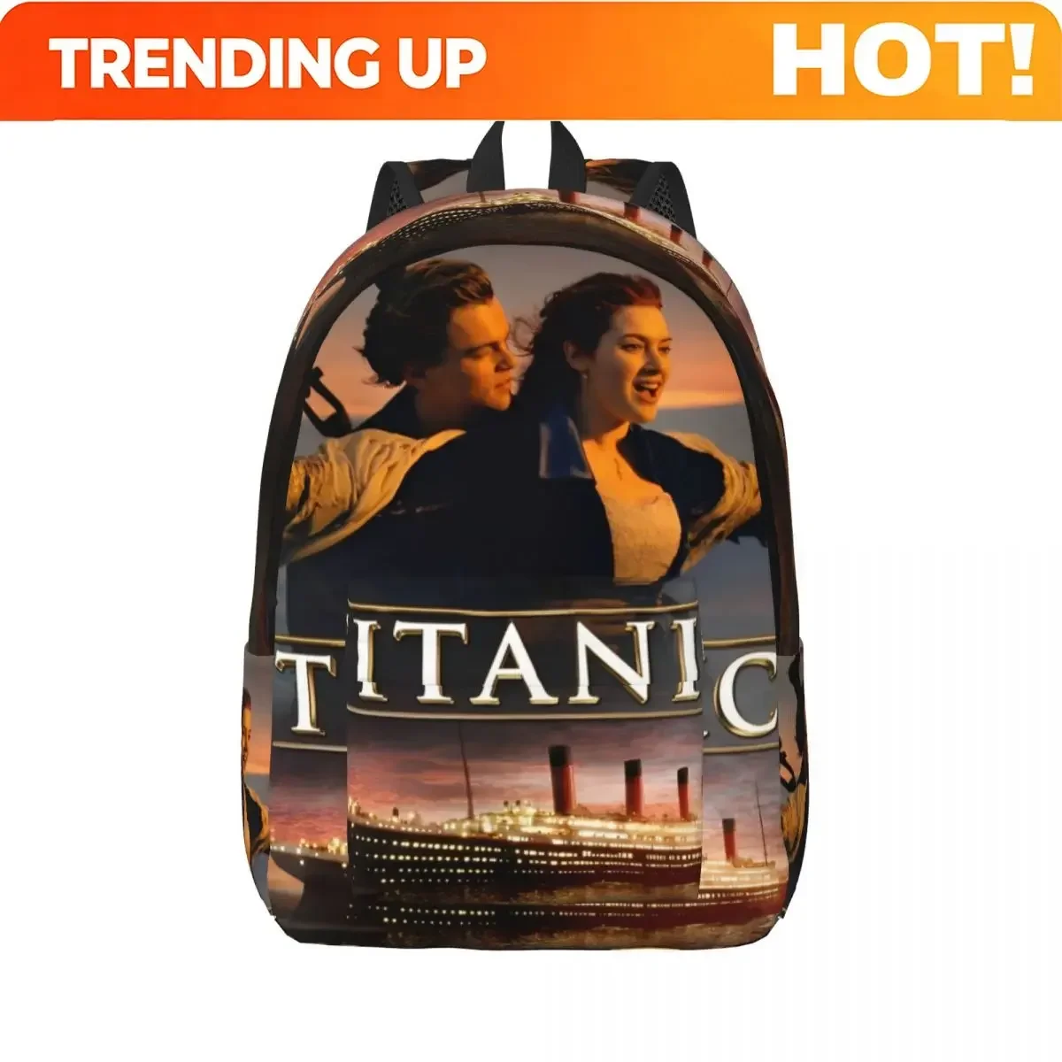 Custom Bag Titanic Romantic Movie Backpack For Men Women Teenage High School Business Daypack Love Story Ocean College Canvas Ba