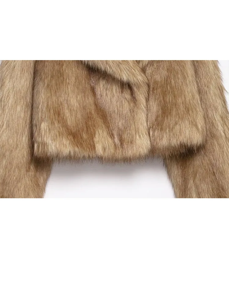 HH المرأة موضة جديدة معطف قصير فضفاض الصلبة بدوره إلى أسفل طوق طويلة الأكمام المغطاة زر الإناث الشتاء معاطف دافئة أنيقة