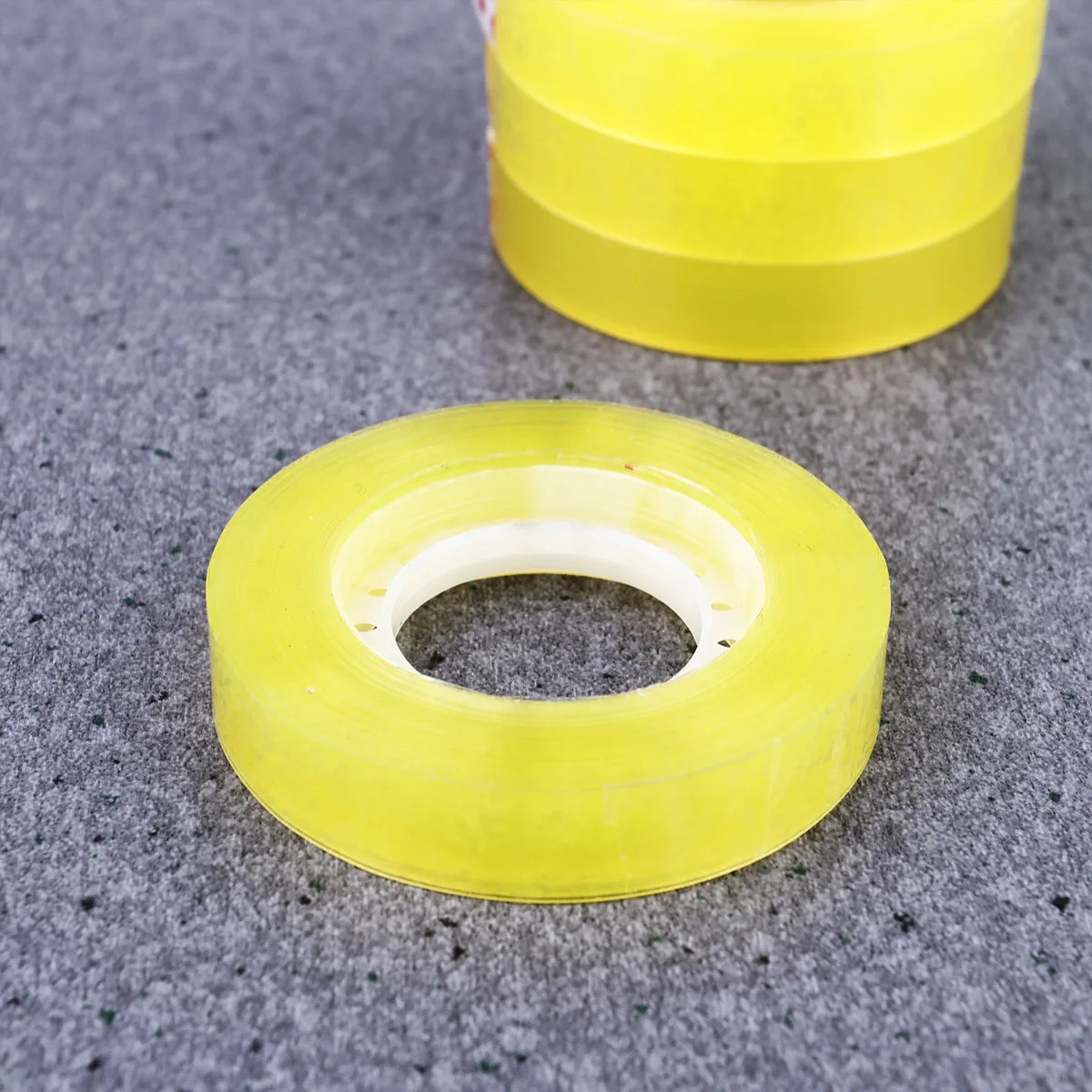 

12 Pcs Stationery Transparent Yellow Tape Packing for School