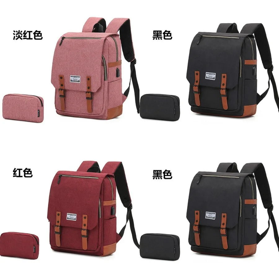 【New style】Spring new style British style students men and women Internet celebrity computer bag backpack casual backpack light