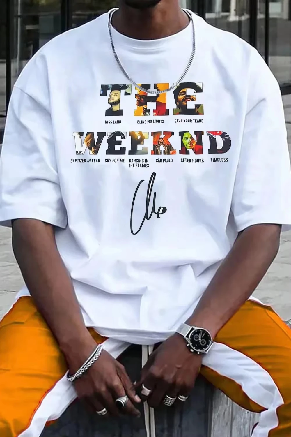 Hot Selling Retro Hip Hop Unisex Loose Cotton T-Shirt, High Quality Y2K Gothic Streetwear With 2026 The Weeknd Graph T-Shirt