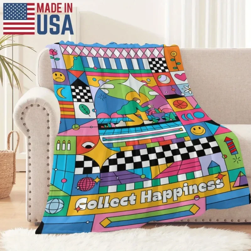 

1PC Digital Print Flannel Blanket – Soft Cozy Christmas Gift for Sofa, Bed, Office, Travel – Warm Holiday Throw