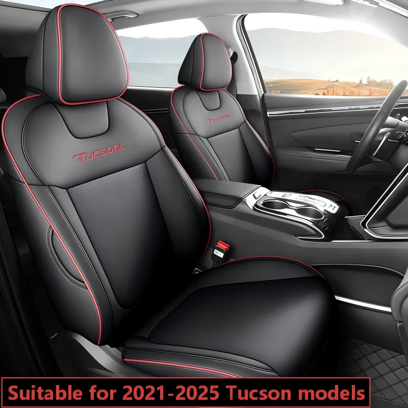 Für Hyundai Tucson 2021 2022 2023 2024 2025 Maßgefertigte Kunstleder Autositzbezüge Komplettset Innenraum-Schutz Zubehör