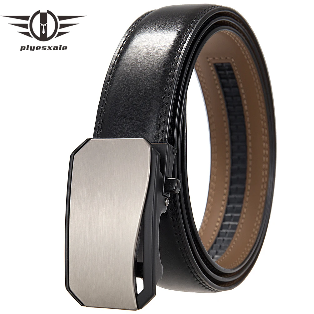 

Plyesxale 35mm Width Men Belt Male Genuine Leather Belt Man Strap Belts For Men Automatic Buckle Luxury Designer Belts B1283