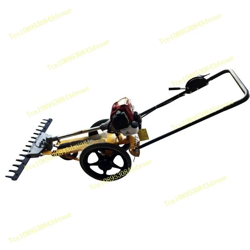 Hand-pushed lawn mower Multifunctional four-stroke small lawn mower Reclaiming garden agricultural orchard lawn mower