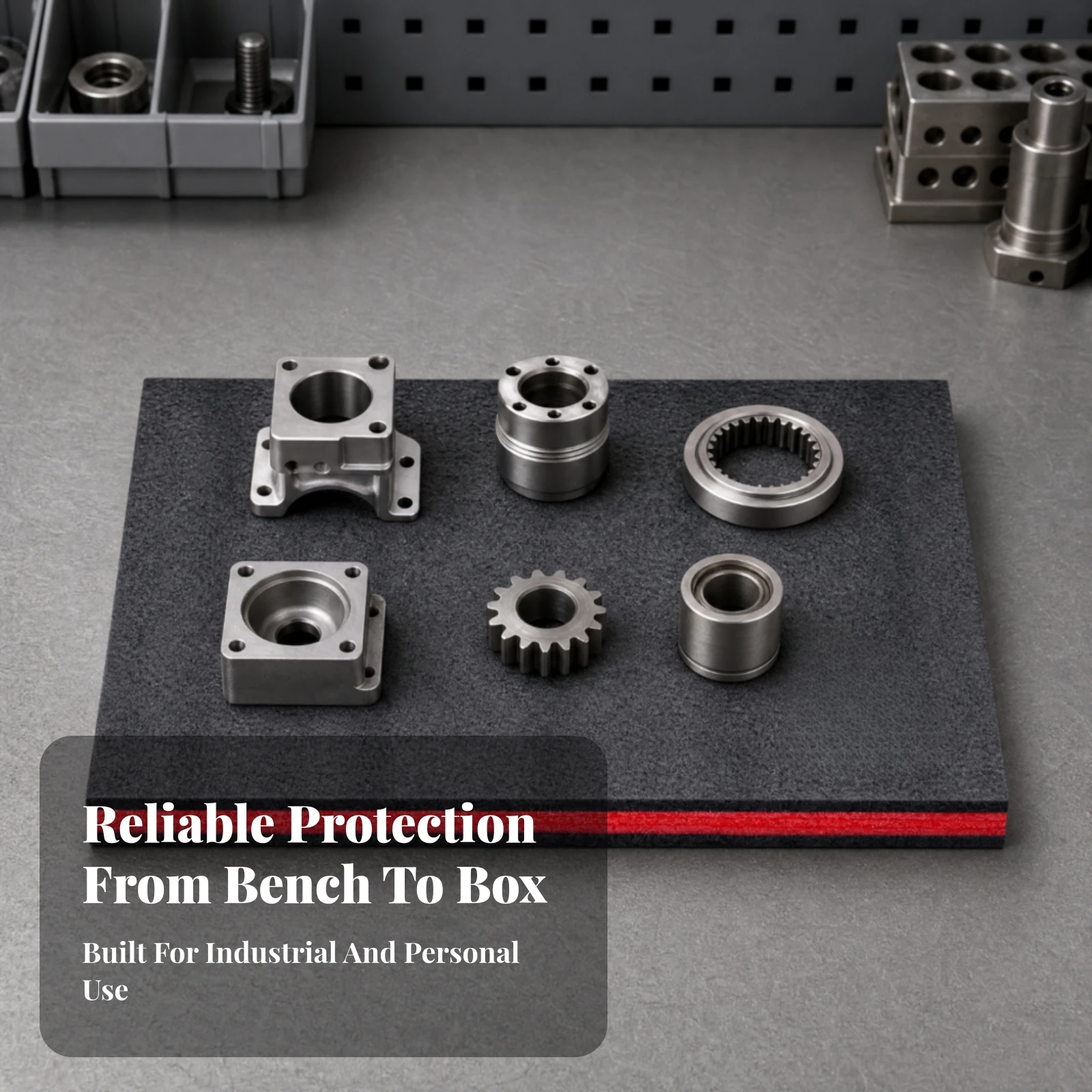 Textured Foam Sheet with Black Outer Layers and Red Middle Layer High-Density Three-Layer Composite Foam Sheet Resilient