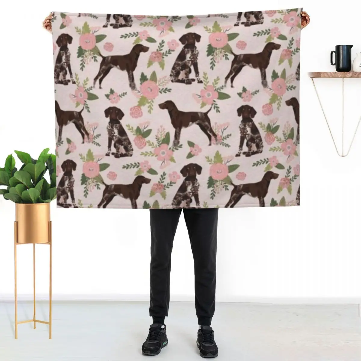 GERMAN SHORTHAIR Throw Blanket couch cozy soft plush fuzzy picnic outdoor blanket