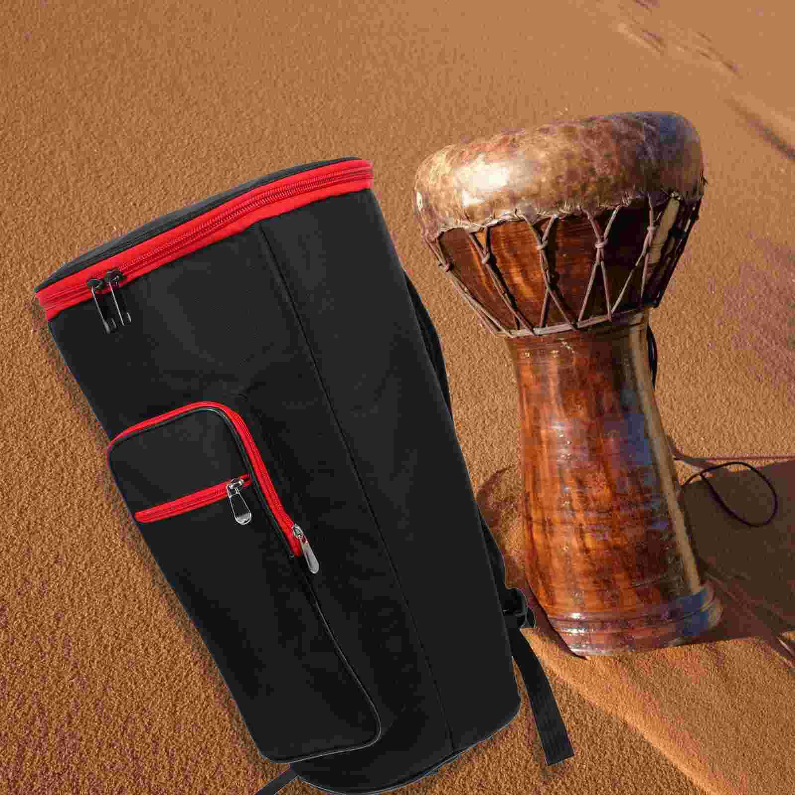 African Drum Kit Storage Bag Shoulders Djembe Gig Musical Instrument Oxford Cloth Carrying Case