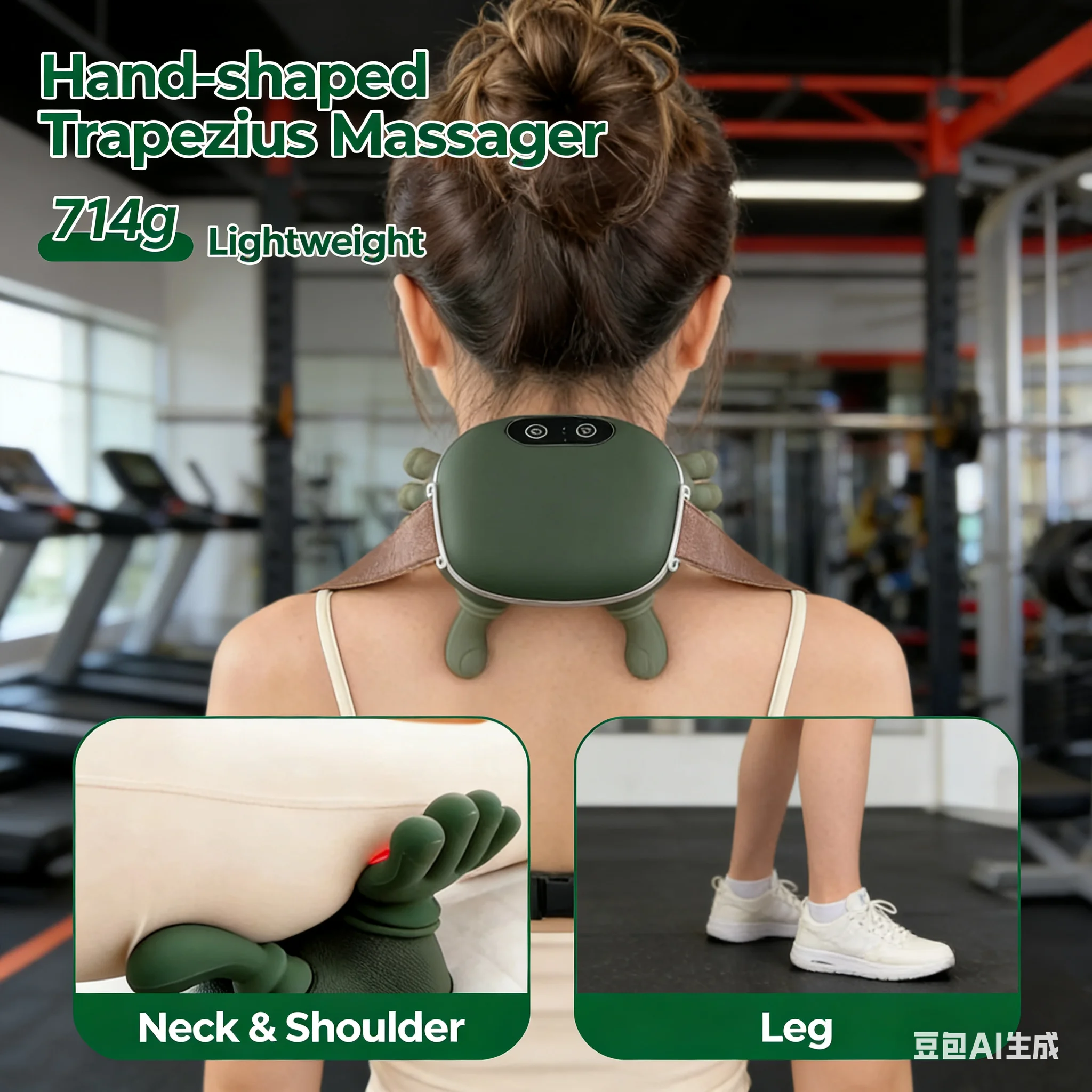 

Bionic Finger Neck Shoulder Massager Wireless Neck Cervical Trapezius Kneading Massage Shawl Brushless Motor Neck masajeador